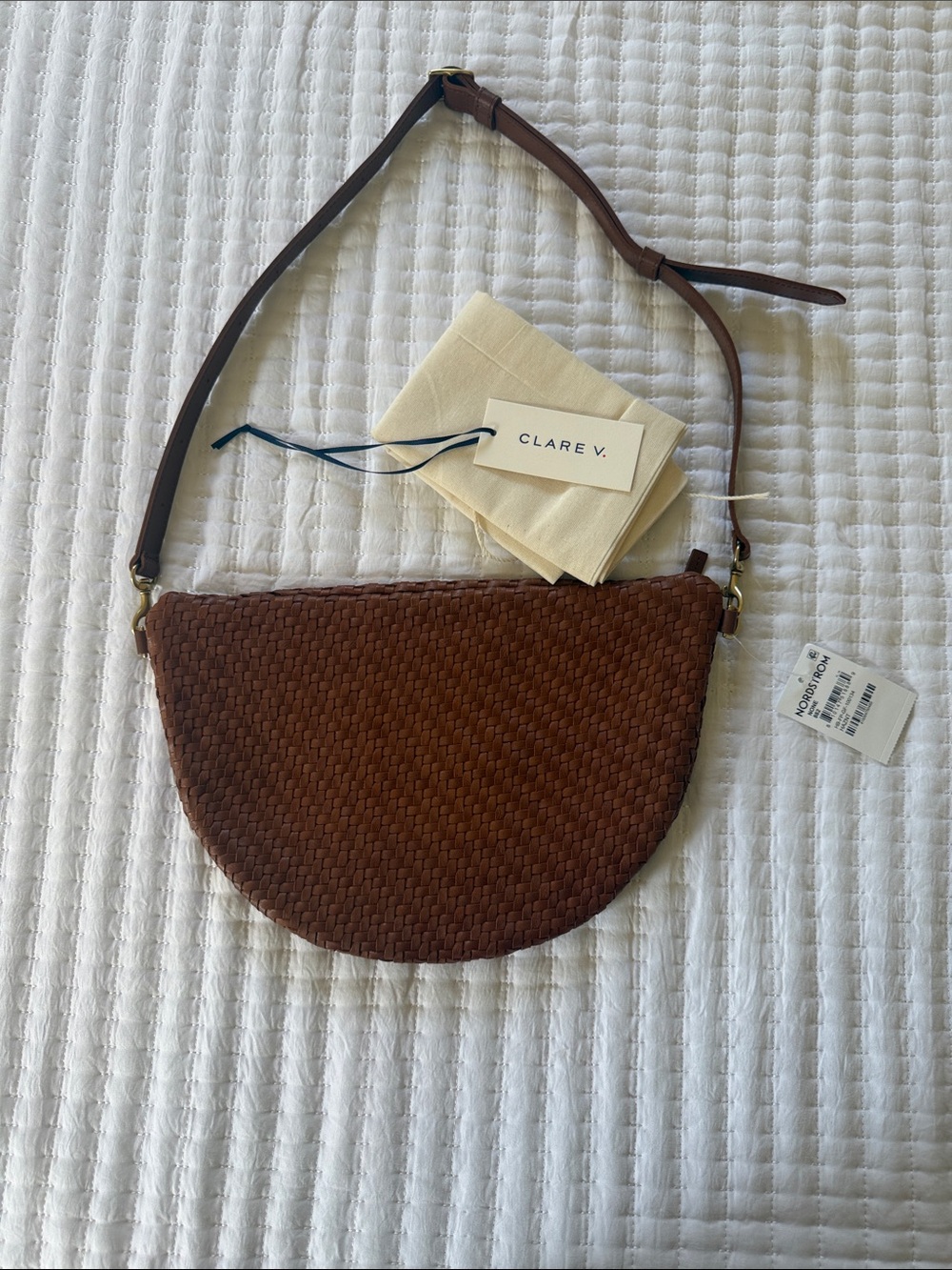 Clare V Grande Woven Leather Belt Bag - Picture 3 of 3